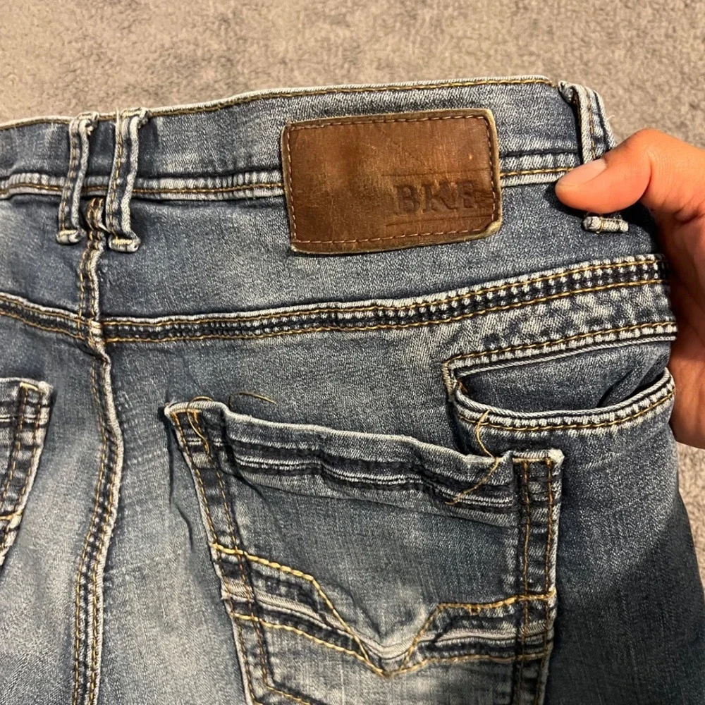 BKE Nolan Straight Leg Jeans Mens 36x31 Medium Wash Stretch Denim